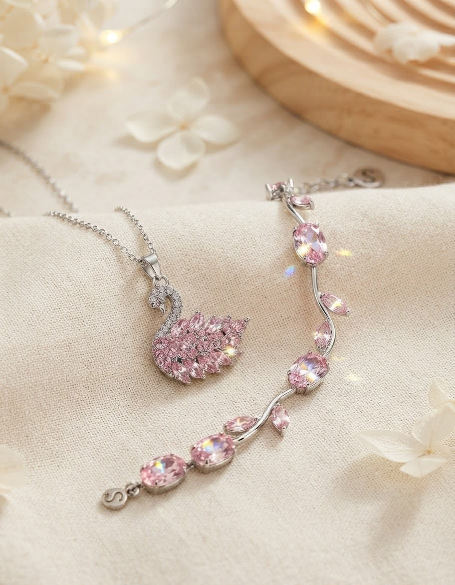 Bracelet tulip + Swan